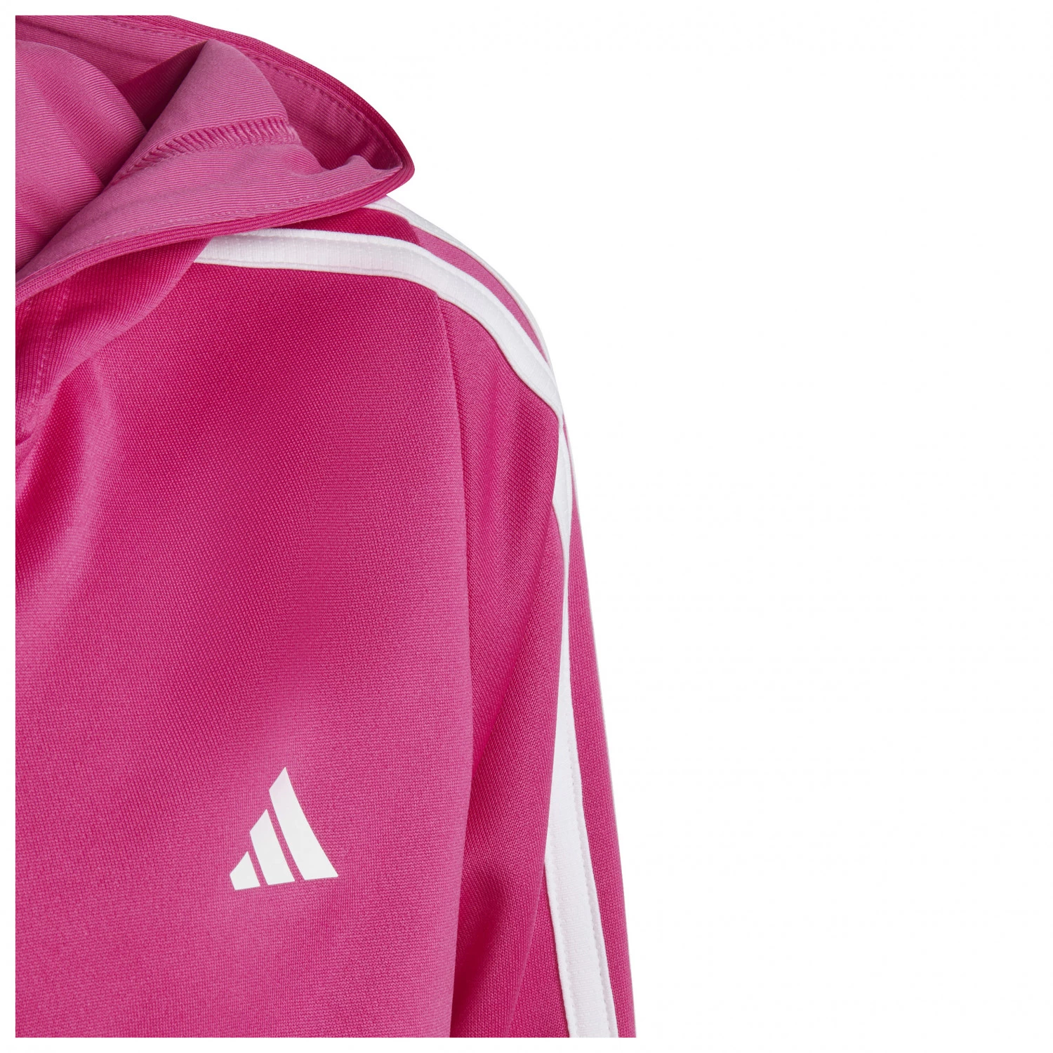 ADIDAS Girl's Training Essentials 3-Stripes Full-Zip - Hoodie 6 ADIDAS Girl's Training Essentials 3-Stripes Full-Zip - Hoodie - Image 4