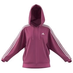 ADIDAS Women's 3-Stripes FT Full Zip O Hoodie - Hoodie
