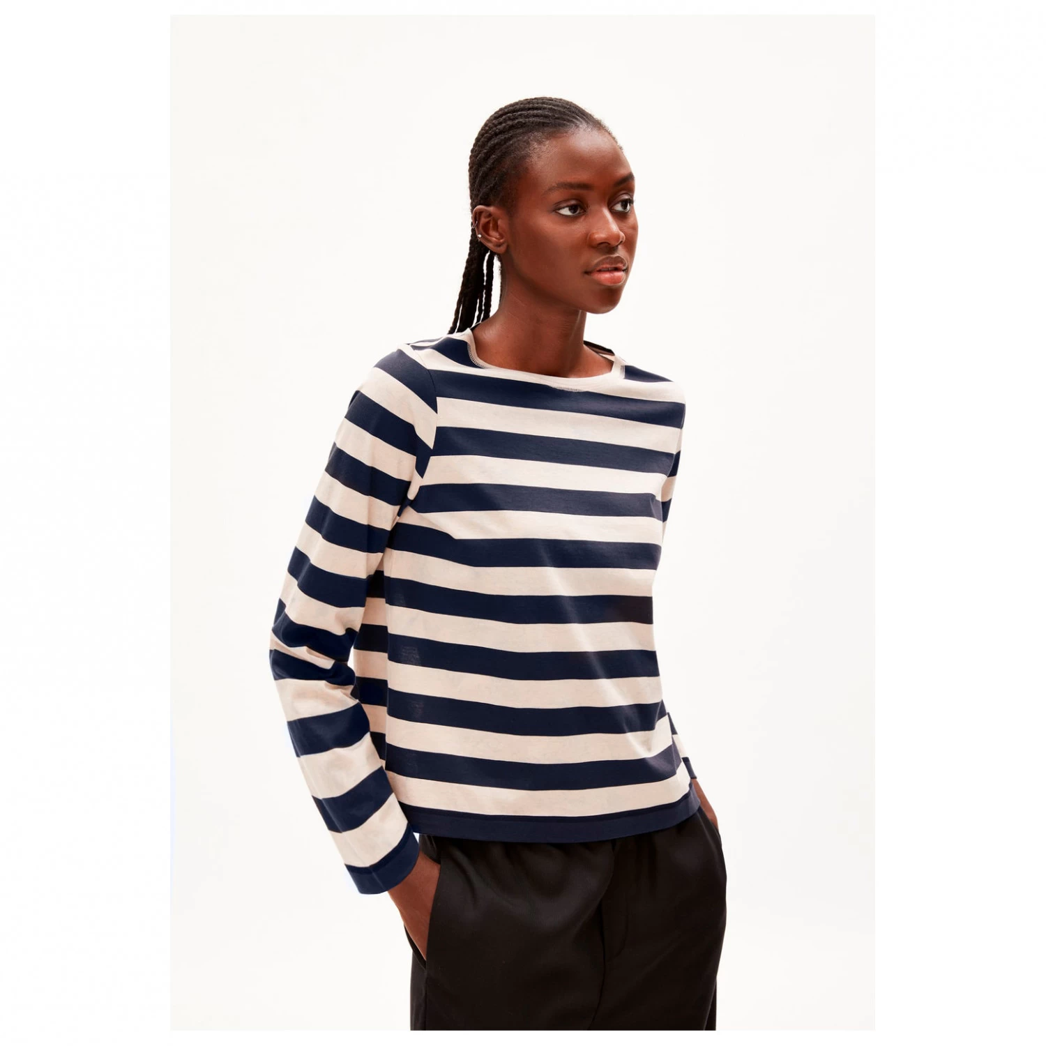 Armedangels Women's Mariekaa Block Stripes - Longsleeve 4 Armedangels Women's Mariekaa Block Stripes - Longsleeve - Image 2