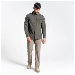 Craghoppers Nosilife Pro Convertible Hose - Zip-off Trousers -Outdoor Apparel Sale Shop craghoppers nosilife pro convertible hose zip off trousers detail 4