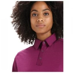 Icebreaker Women's Hike S/S Top - Polo Shirt -Outdoor Apparel Sale Shop icebreaker womens hike s s top polo shirt detail 5