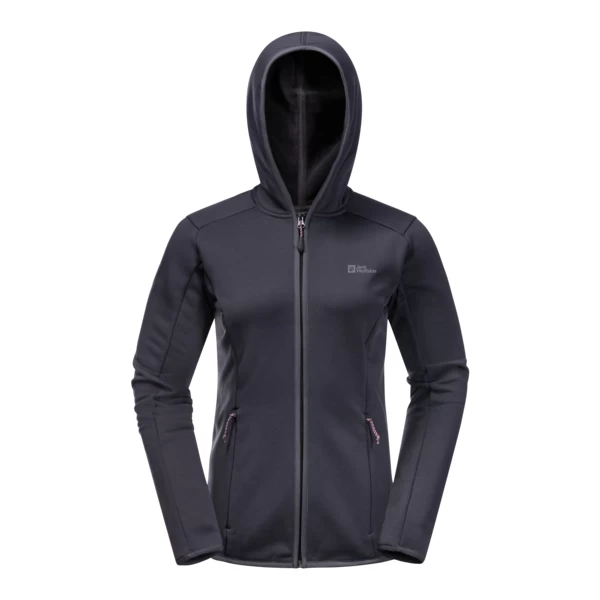 Jack Wolfskin Women's Baiselberg Hooded Full Zip - Fleece Jacket 4 Jack Wolfskin Women's Baiselberg Hooded Full Zip - Fleece Jacket - Image 2