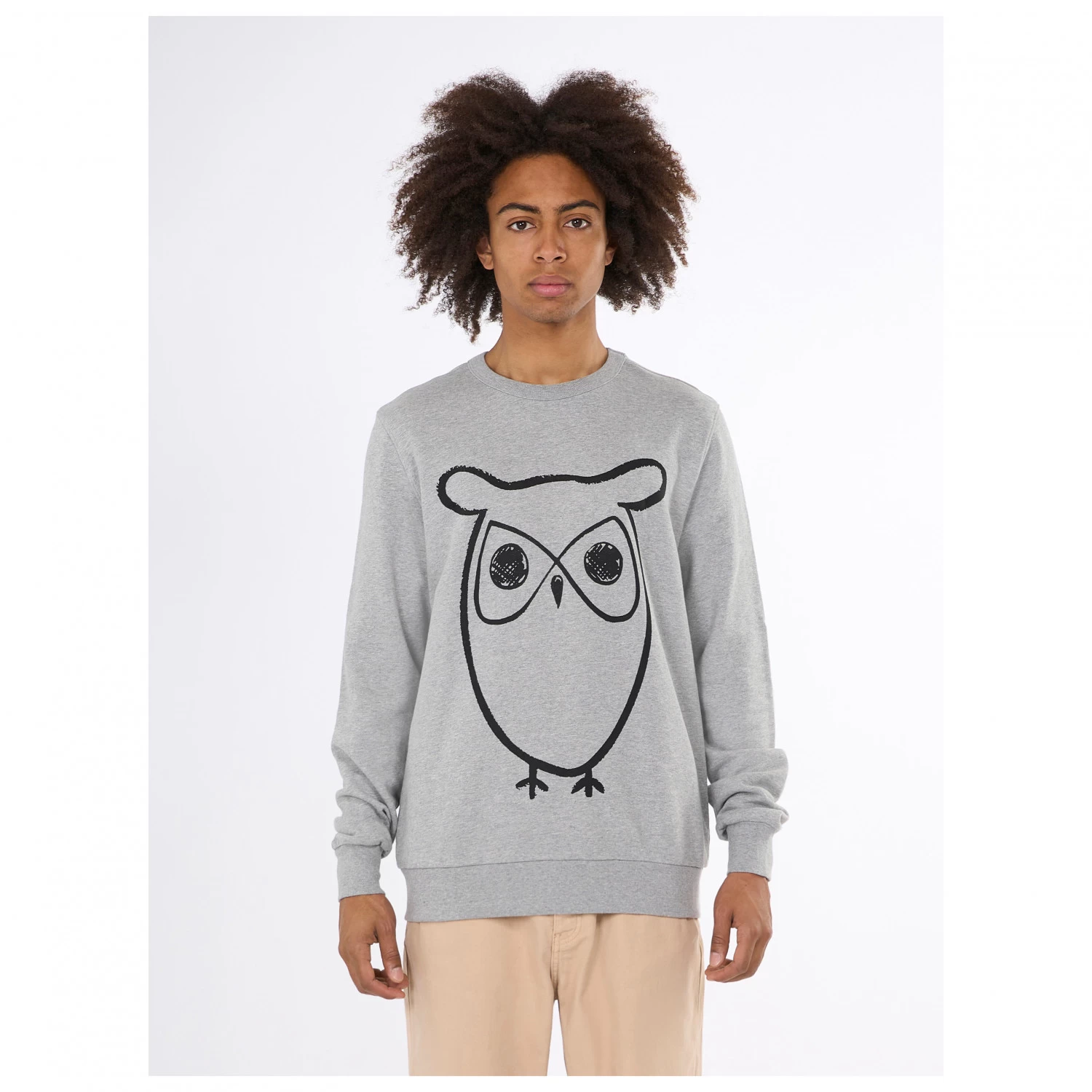 KnowledgeCotton Apparel Crew Neck Big Owl Front Print - Jumper 4 KnowledgeCotton Apparel Crew Neck Big Owl Front Print - Jumper - Image 2