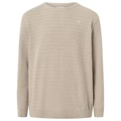 KnowledgeCotton Apparel Zig-Zag Badge Knit O-Neck - Jumper