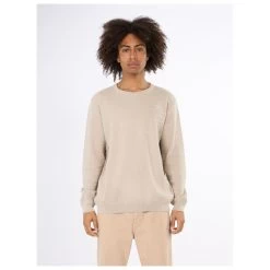 KnowledgeCotton Apparel Zig-Zag Badge Knit O-Neck - Jumper -Outdoor Apparel Sale Shop knowledgecotton apparel zig zag badge knit o neck jumper detail 3