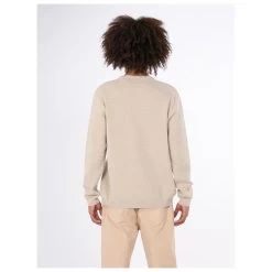 KnowledgeCotton Apparel Zig-Zag Badge Knit O-Neck - Jumper -Outdoor Apparel Sale Shop knowledgecotton apparel zig zag badge knit o neck jumper detail 4