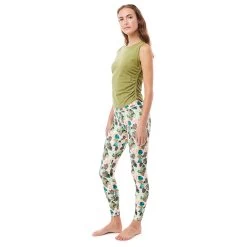 MANDALA Women's Side Ruffled Top - Yoga Top -Outdoor Apparel Sale Shop mandala womens side ruffled top yoga top detail 4