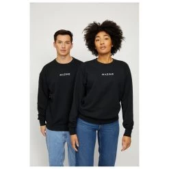 Logo Heavy Sweater - Jumper -Outdoor Apparel Sale Shop mazine logo heavy sweater jumper detail 3