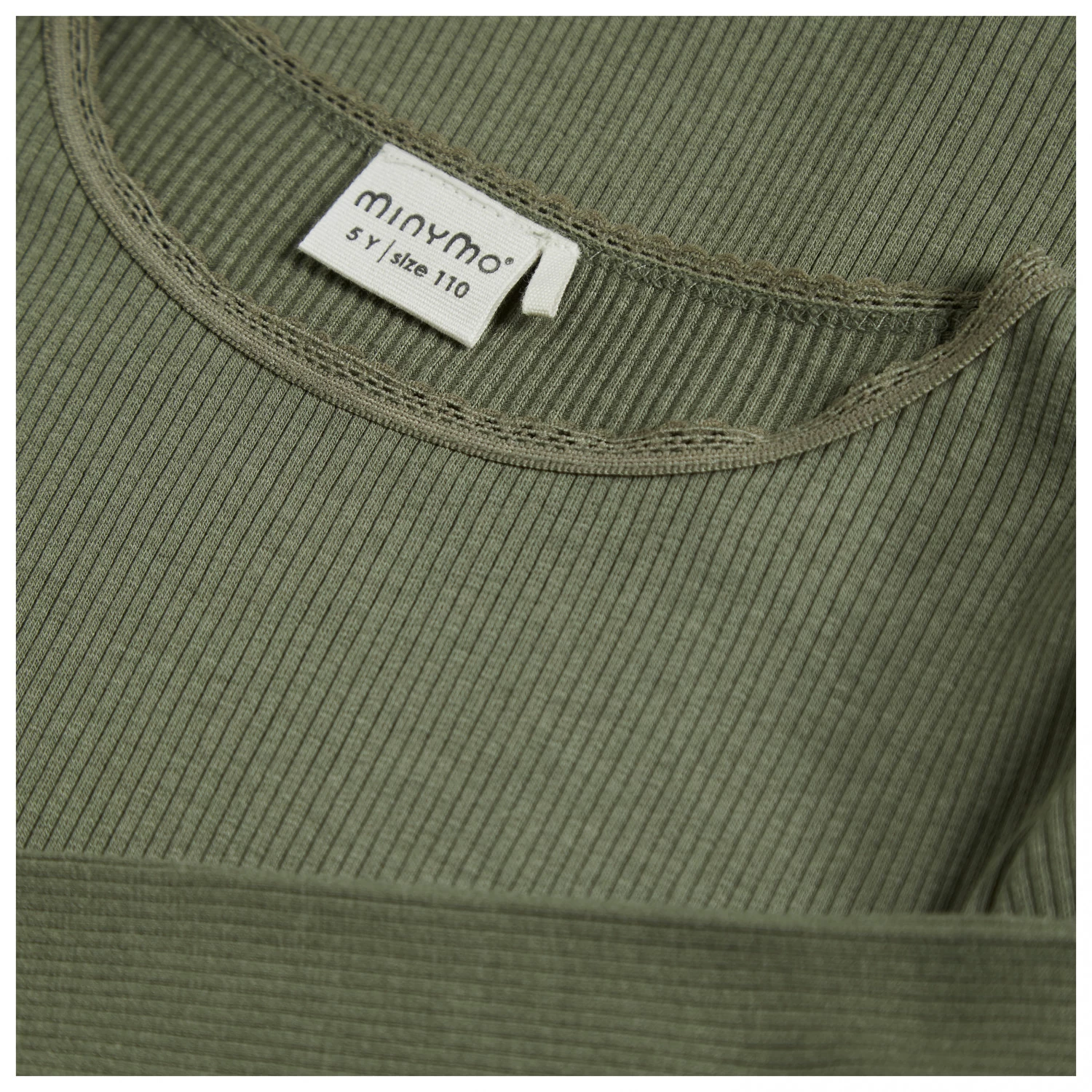 Minymo Girl's T-Shirt L/S Rib - Longsleeve 5 Minymo Girl's T-Shirt L/S Rib - Longsleeve - Image 3