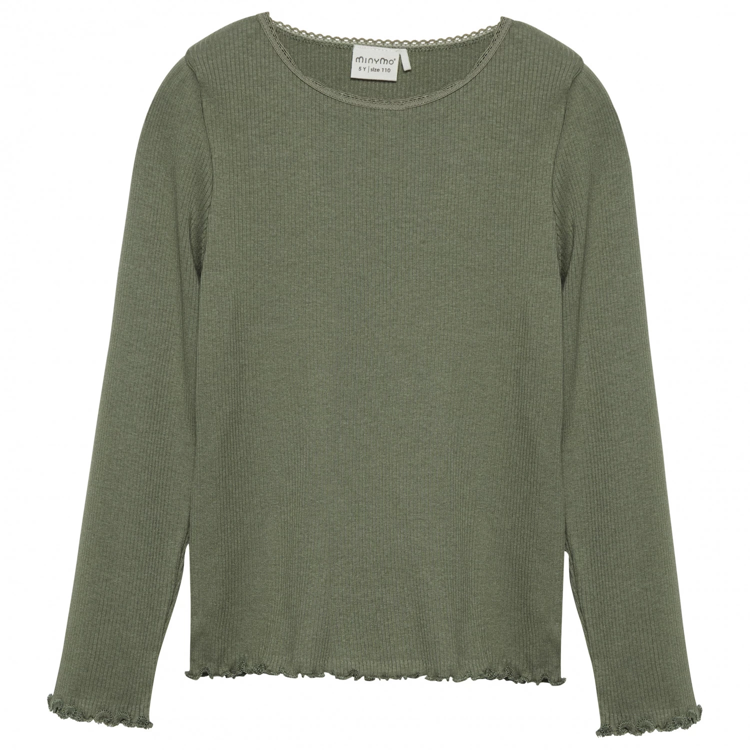 Minymo Girl's T-Shirt L/S Rib - Longsleeve 3 Minymo Girl's T-Shirt L/S Rib - Longsleeve