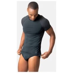 Odlo Baselayer Top Crew Neck S/S Performance Light E - Synthetic Base Layer 8 Odlo Baselayer Top Crew Neck S/S Performance Light E - Synthetic Base Layer -Outdoor Apparel Sale Shop odlo baselayer top crew neck s s performance light e synthetic base layer detail 3