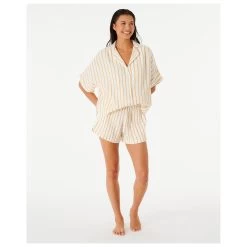 Rip Curl Women's Premium Surf Stripe S/S Shirt - Blouse -Outdoor Apparel Sale Shop rip curl womens premium surf stripe s s shirt blouse detail 4