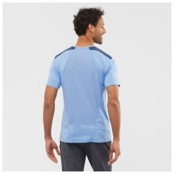 Salomon Outline S/S Tee - Sport Shirt -Outdoor Apparel Sale Shop salomon outline s s tee sport shirt detail 3