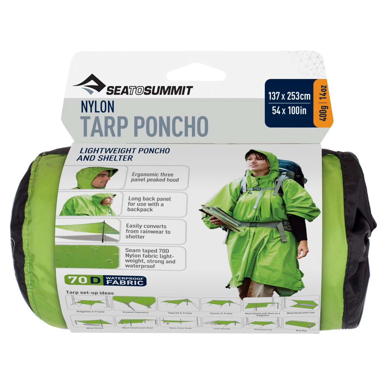 Sea To Summit Nylon Tarp Poncho - Bivvy Bag 3 Sea To Summit Nylon Tarp Poncho - Bivvy Bag