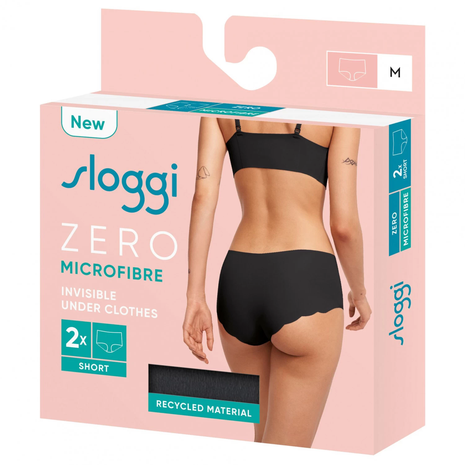 Sloggi Women's Zero Microfibre 2.0 Short 2-Pack - Everyday Base Layer 5 Sloggi Women's Zero Microfibre 2.0 Short 2-Pack - Everyday Base Layer - Image 3