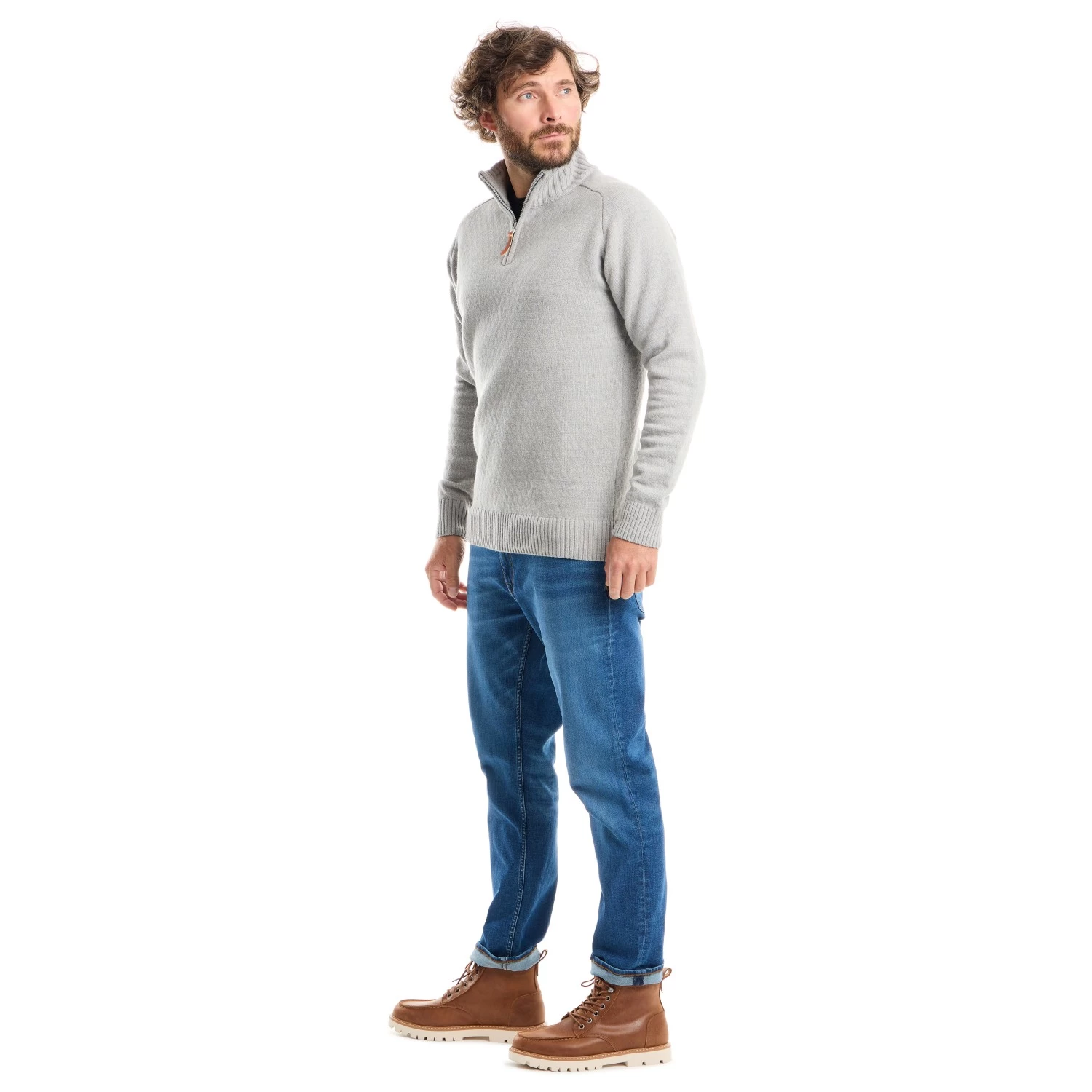 Stoic MMXX.Nauta Wool Quarter Zip Sweater - Wool Jumper 9 Stoic MMXX.Nauta Wool Quarter Zip Sweater - Wool Jumper - Image 7