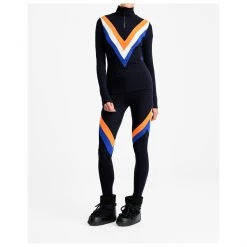 We Norwegians Women's Voss Chevron Zip Up - Merino Base Layer -Outdoor Apparel Sale Shop we norwegians womens voss chevron zip up merino base layer detail 3